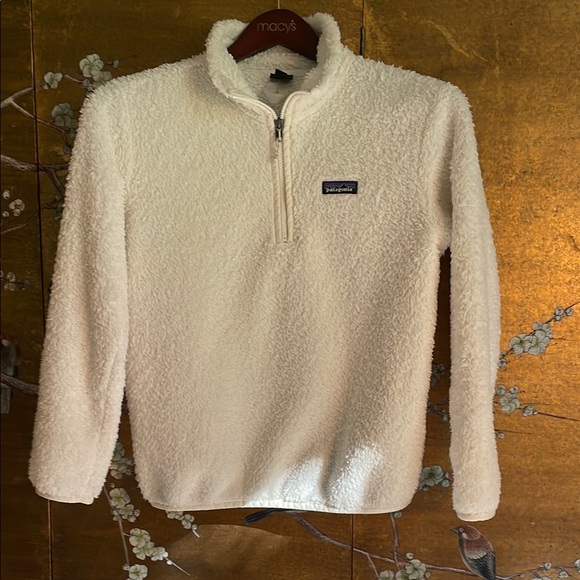 Patagonia cream/ivory Fleece/ Sherpa. Women's Los Gatos 1/4-Zip Fleece - Picture 4 of 8